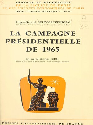 cover image of La campagne présidentielle de 1965